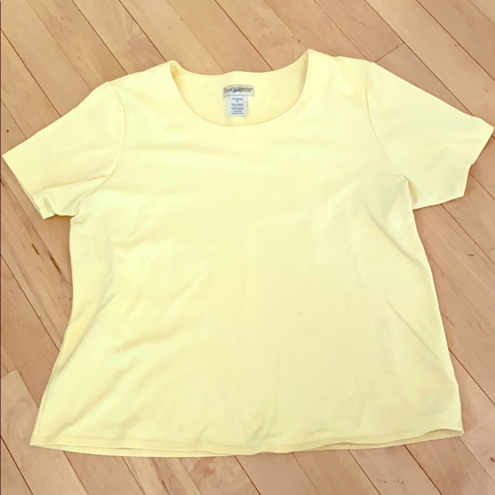 yellow t-shirt